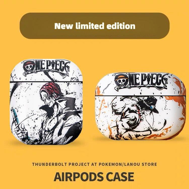 ONE PIECE Luffy Zoro AirPods Case with Keychain Loop - HelloAnimeCases