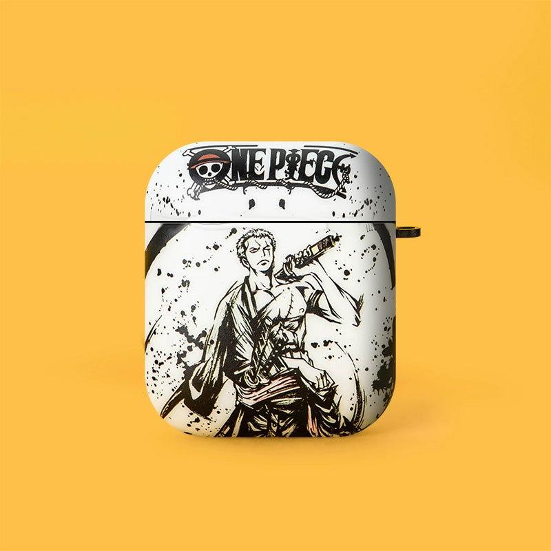 ONE PIECE Luffy Zoro AirPods Case with Keychain Loop - HelloAnimeCases