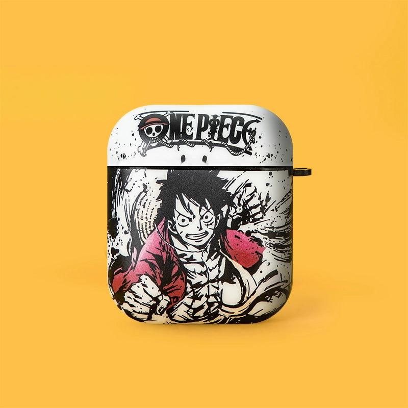 ONE PIECE Luffy Zoro AirPods Case with Keychain Loop - HelloAnimeCases