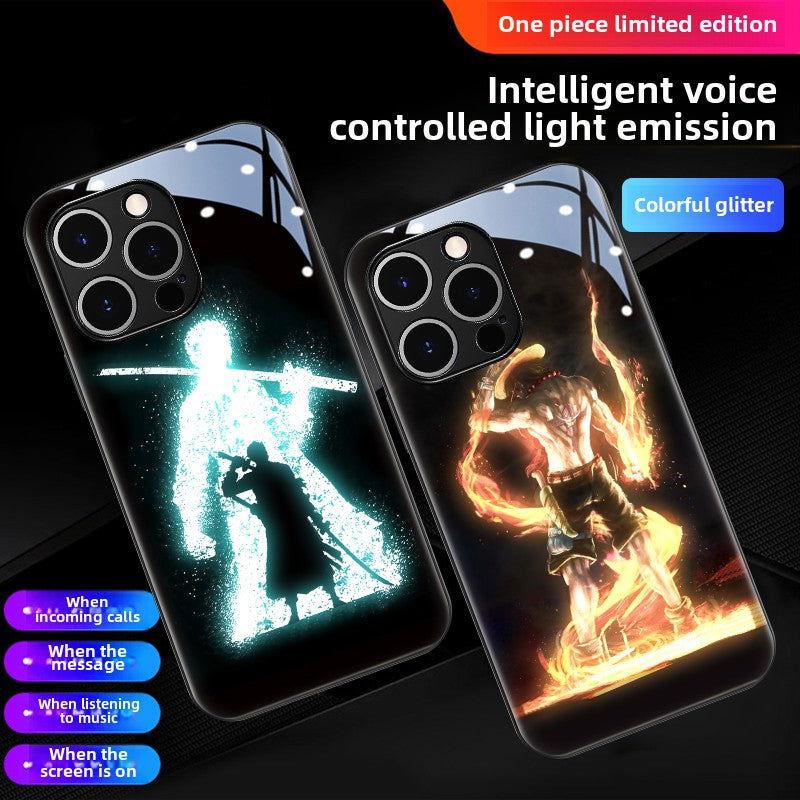 ONE PIECE Luffy Zoro Glowing Light Phone Case Phone Call Luminous - HelloAnimeCases