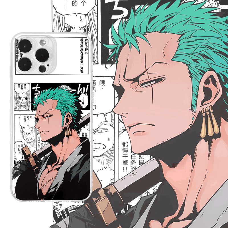 ONE PIECE Roronoa Zoro Soft Phone Case - HelloAnimeCases
