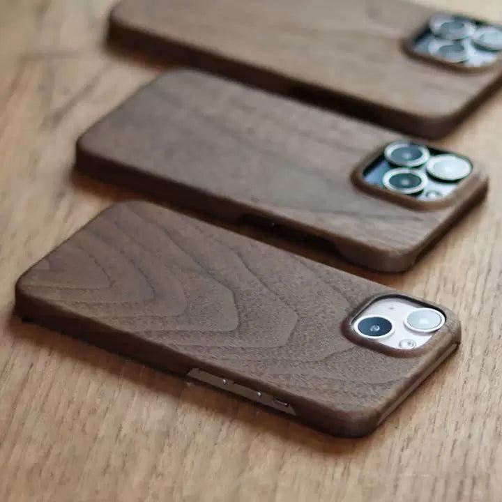 Oak Wood Wooden Phone Case Anti-drop - HelloAnimeCases