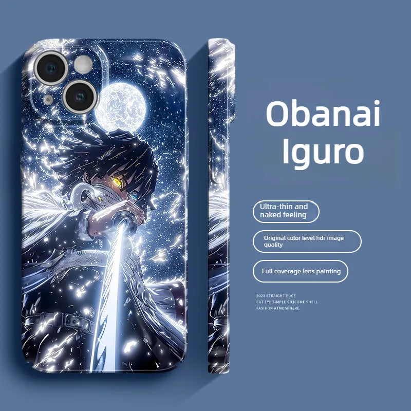 Demon Slayer Colorful Anime Phone Case for iPhone