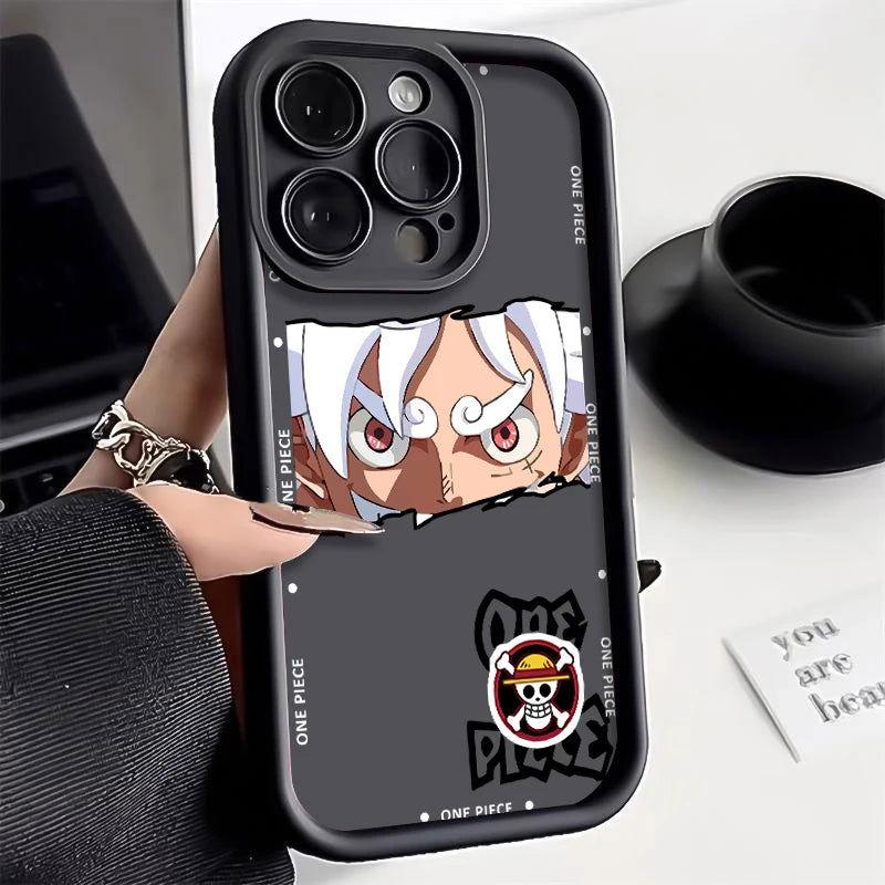 One Piece Gear 5 Luffy Nika Silicone Phone Case For iPhone - HelloAnimeCases