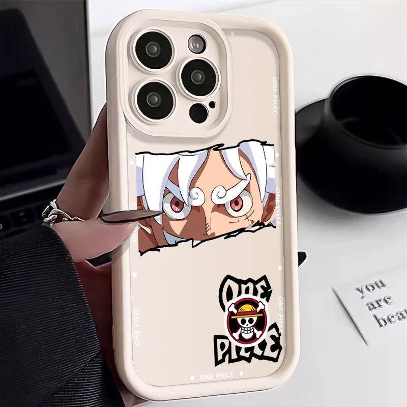 One Piece Gear 5 Luffy Nika Silicone Phone Case For iPhone - HelloAnimeCases