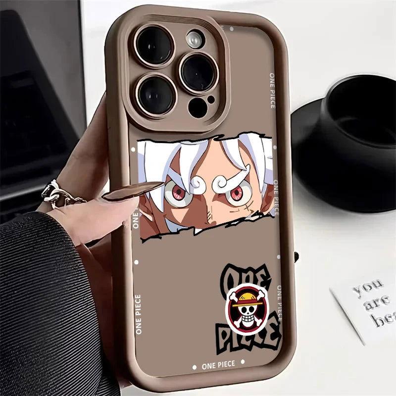One Piece Gear 5 Luffy Nika Silicone Phone Case For iPhone - HelloAnimeCases