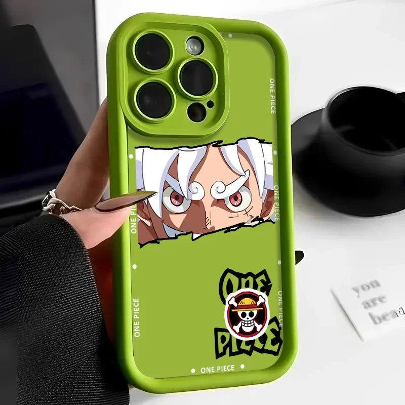 One Piece Gear 5 Luffy Nika Silicone Phone Case For iPhone - HelloAnimeCases
