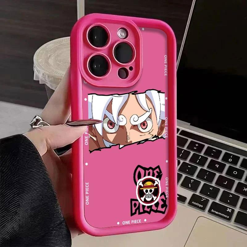 One Piece Gear 5 Luffy Nika Silicone Phone Case For iPhone - HelloAnimeCases
