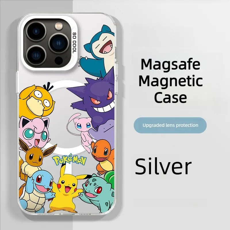 Anime Pokemon Family Portrait Magsafe Phone Case Cover