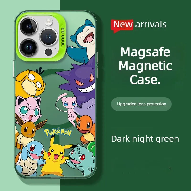 Anime Pokemon Family Portrait Magsafe Phone Case Cover