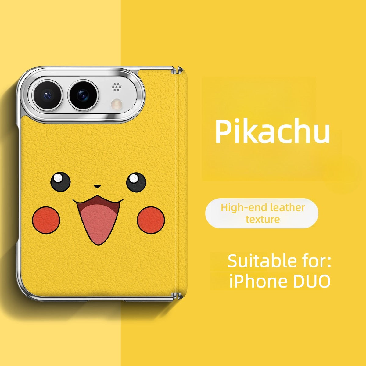 Pokemon iPhone Duo Leather Magsafe Phone Case with Kickstand