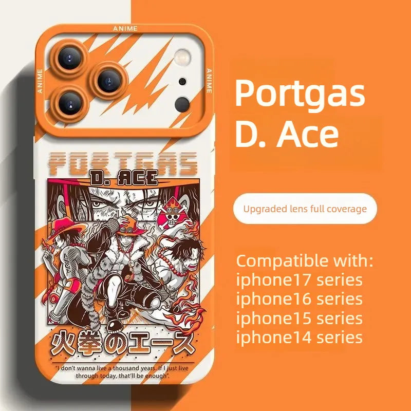 Funda protectora de silicona para iPhone de ONE PIECE