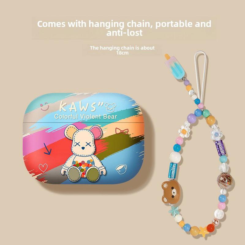 Rainbow Bear Airpods Case Frosted Soft Protective Earphone Case - HelloAnimeCases