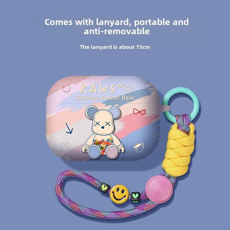 Rainbow Bear Airpods Case Frosted Soft Protective Earphone Case - HelloAnimeCases