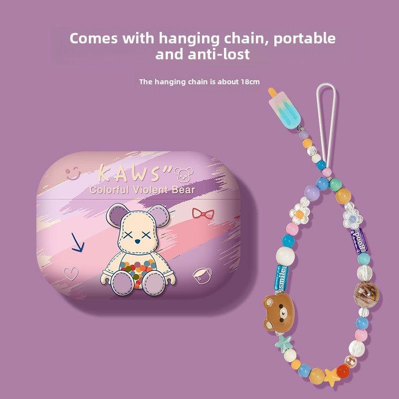 Rainbow Bear Airpods Case Frosted Soft Protective Earphone Case - HelloAnimeCases