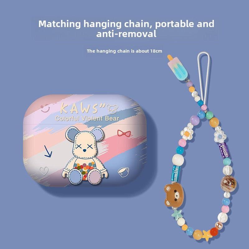 Rainbow Bear Airpods Case Frosted Soft Protective Earphone Case - HelloAnimeCases