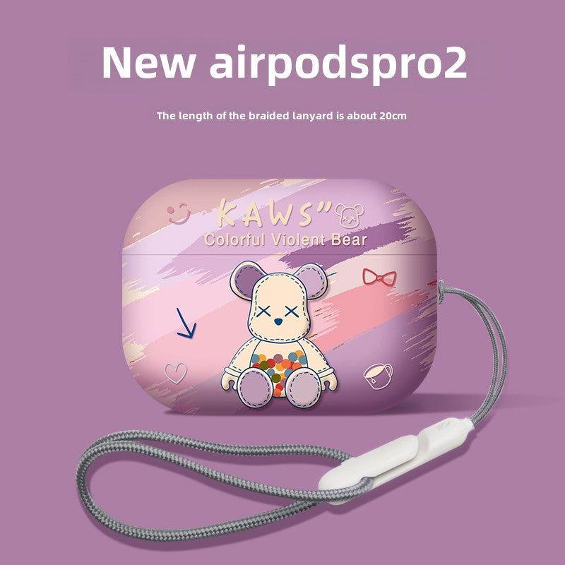 Rainbow Bear Airpods Case Frosted Soft Protective Earphone Case - HelloAnimeCases