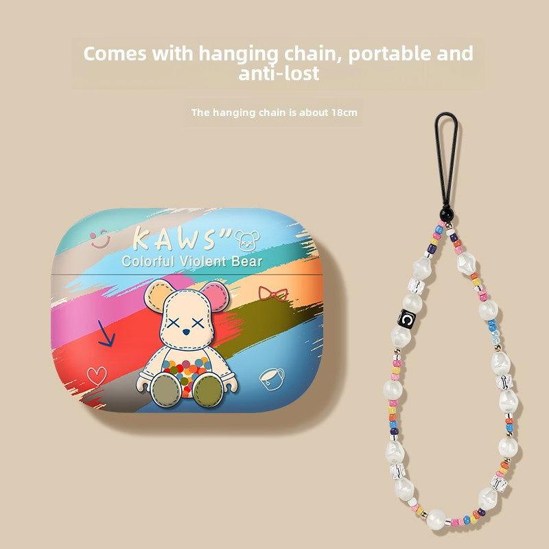 Rainbow Bear Airpods Case Frosted Soft Protective Earphone Case - HelloAnimeCases
