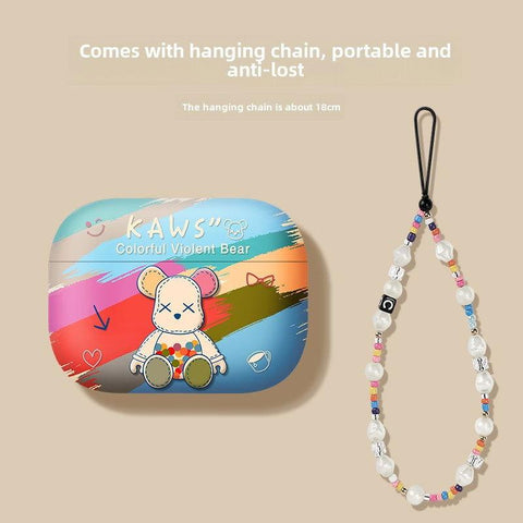 Rainbow Bear Airpods Case Frosted Soft Protective Earphone Case - HelloAnimeCases