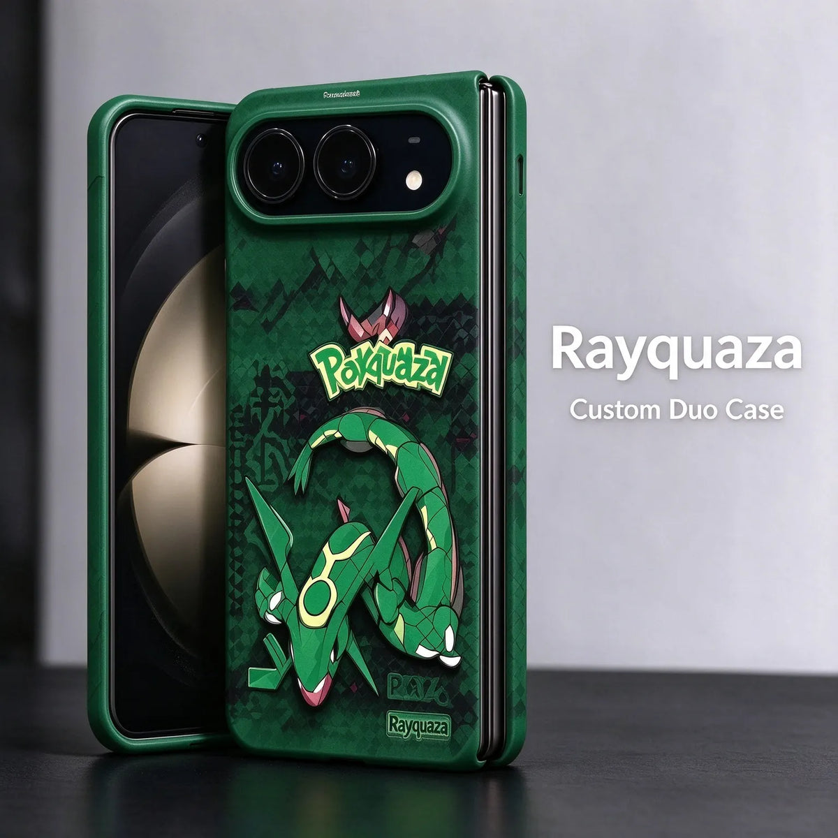 Pokemon Rayquaza Anime iPhone DUO Case Magsafe Phone Case