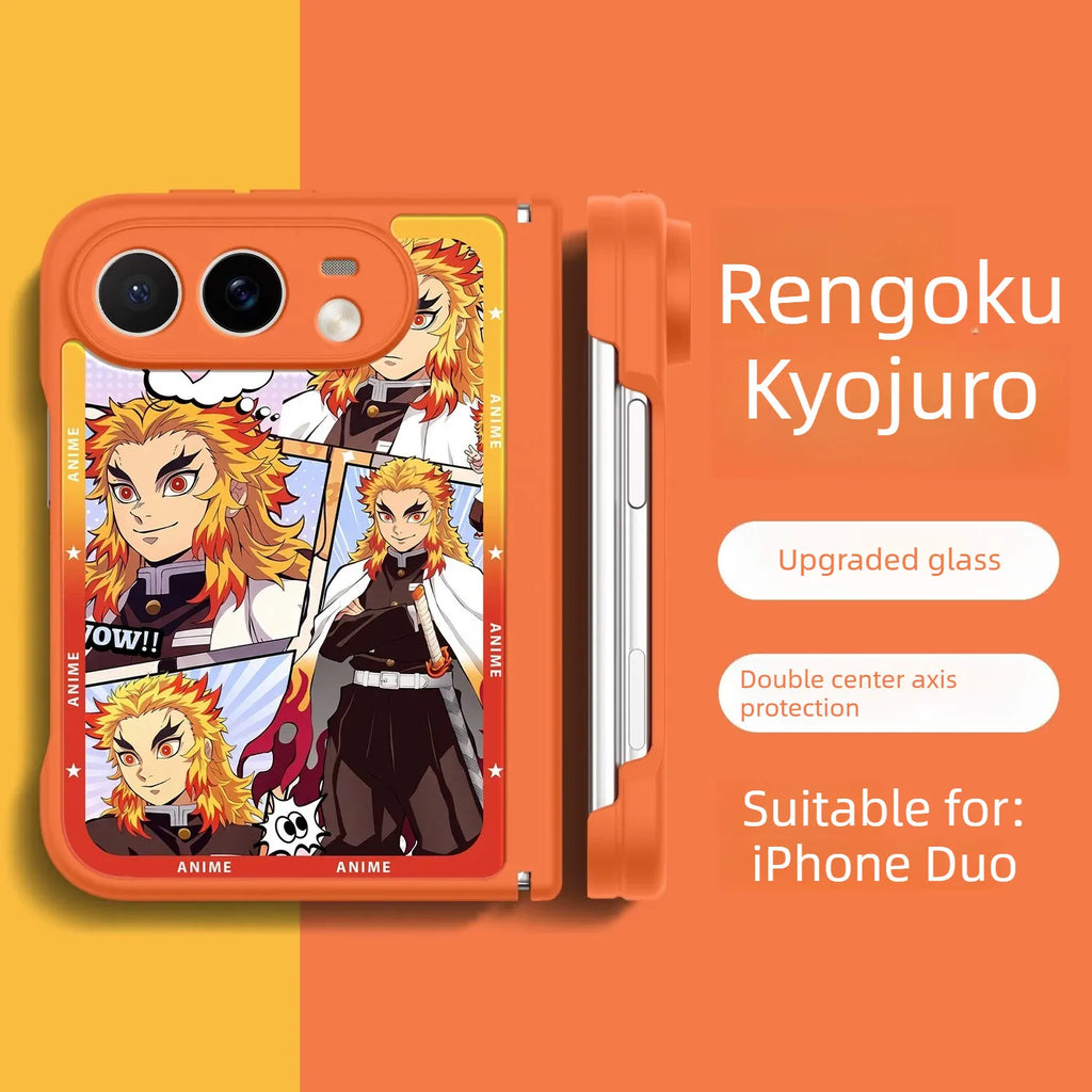 Demon Slayer Anime iPhone Duo Case Glass Magsafe Phone Case