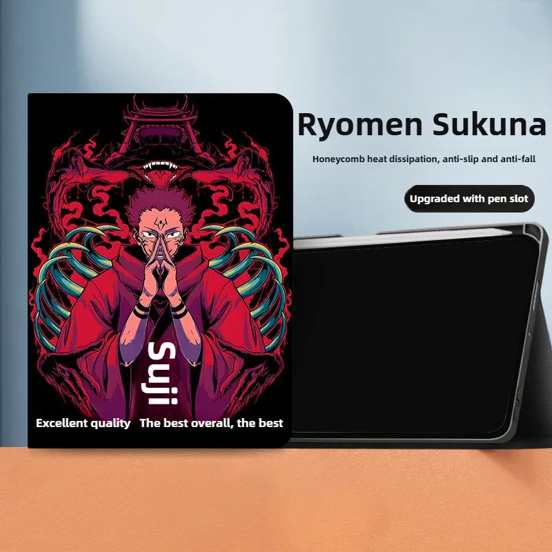 Jujutsu Kaisen Anime Apple iPad Soft Protective Case Cover with Pen Slot