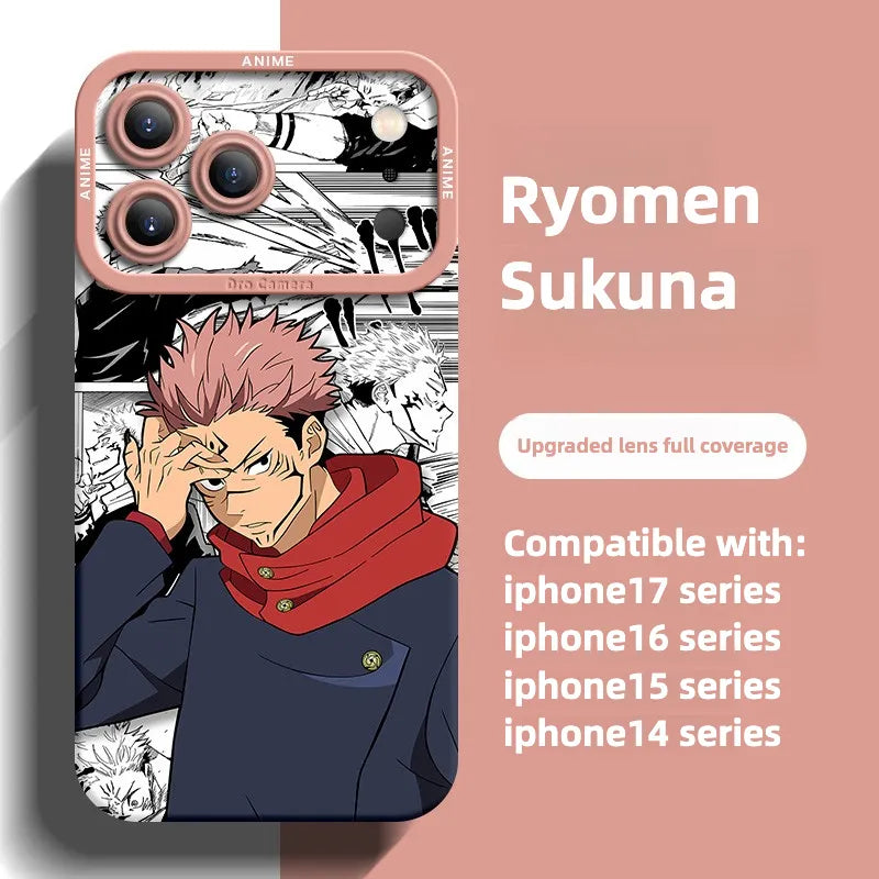 Anime Jujutsu Kaisen Satoru Gojo Funda para teléfono serie iPhone 17