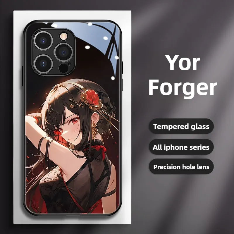 SPY×FAMILY Anime Phone Case iPhone Glass PC Cover