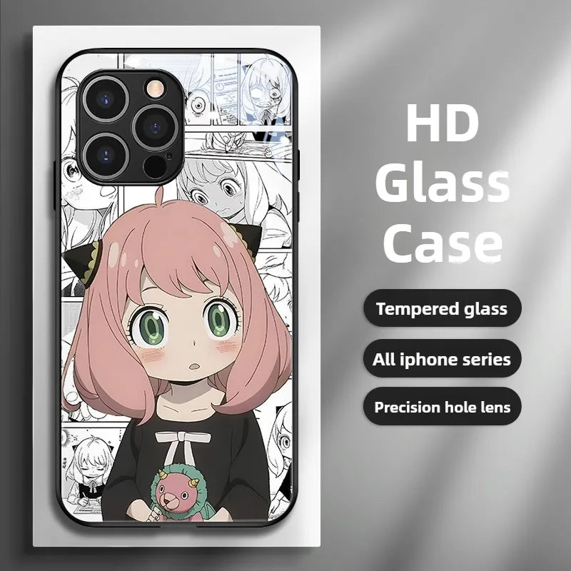 SPY×FAMILY Anime Phone Case iPhone Glass PC Cover