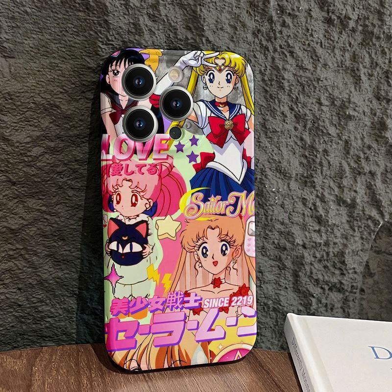 Sailor Moon All-inclusive Film Phone Case Anti-drop For iPhone - HelloAnimeCases
