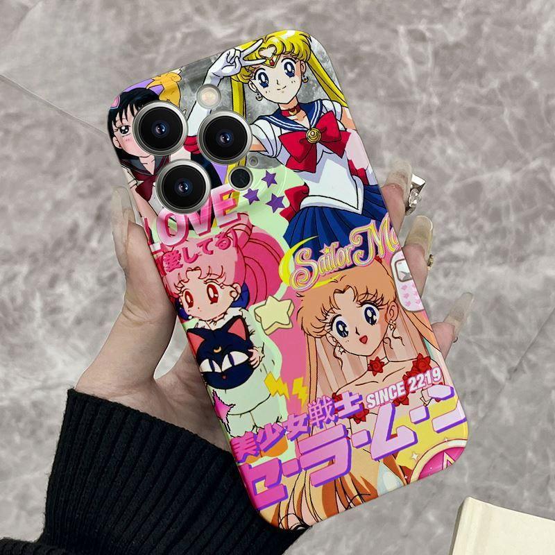 Sailor Moon All-inclusive Film Phone Case Anti-drop For iPhone - HelloAnimeCases