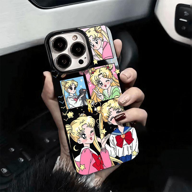 Sailor Moon Closed-eye Soft Anime Phone Cas for Apple - HelloAnimeCases