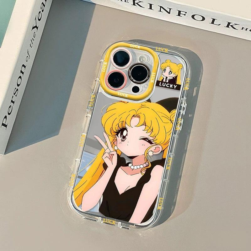 Sailor Moon Mirror Silicone Anime Case for IPhone 16 Series - HelloAnimeCases