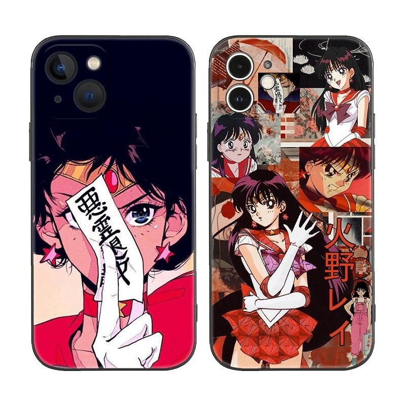 Sailor Moon Sailor Mars Soft Case for IPhone Series Evil Spirit Retreat - HelloAnimeCases