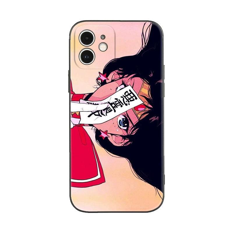 Sailor Moon Sailor Mars Soft Case for IPhone Series Evil Spirit Retreat - HelloAnimeCases