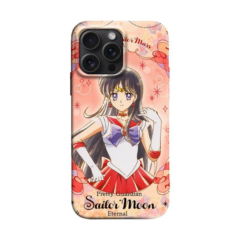 Sailor Moon Sailor Mars Soft Case for IPhone Series Evil Spirit Retreat - HelloAnimeCases