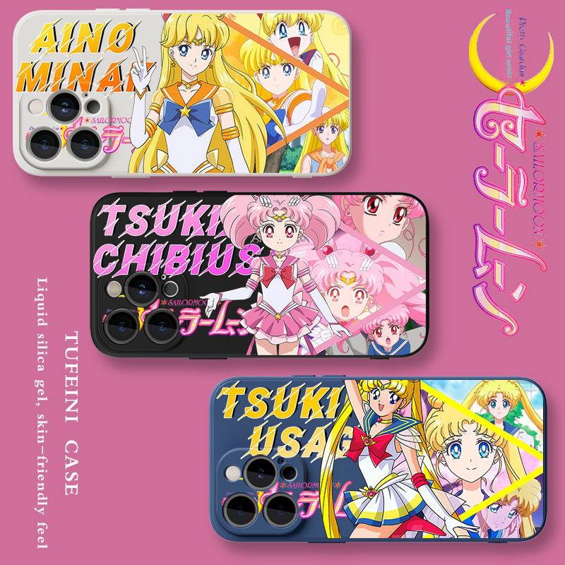 Sailor Moon silicone anime phone case for Apple iPhone 16 Series - HelloAnimeCases