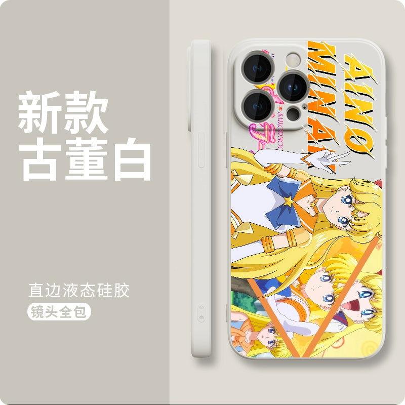 Sailor Moon silicone anime phone case for Apple iPhone 16 Series - HelloAnimeCases