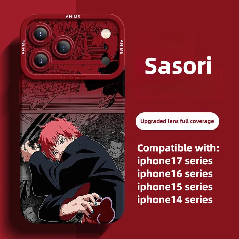 Funda protectora de silicona para teléfono Naruto Anime Serie 17 con diseño de pupila y ojos