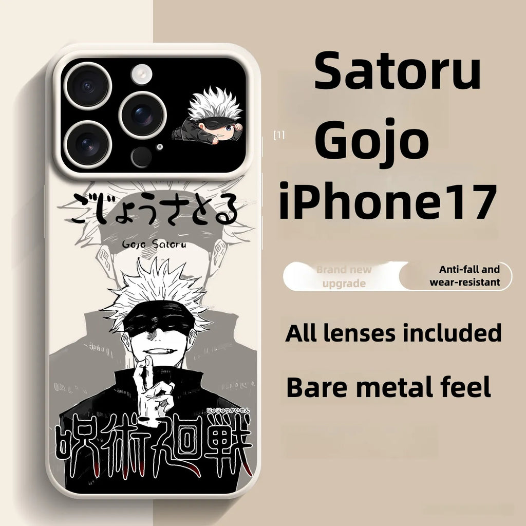 Anime Jujutsu Kaisen Satoru Gojo Funda para teléfono serie iPhone 17