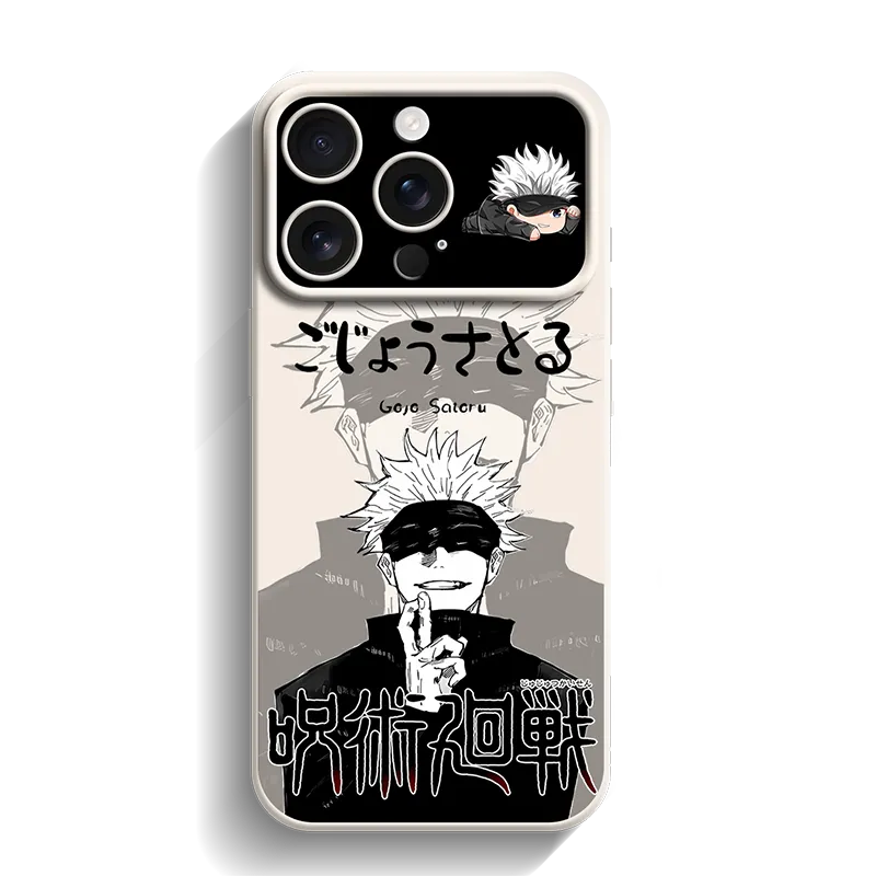Anime Jujutsu Kaisen Satoru Gojo Funda para teléfono serie iPhone 17