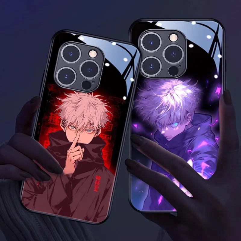 Jujutsu Kaisen Satoru Gojo LED Glowing Phone Case Cover