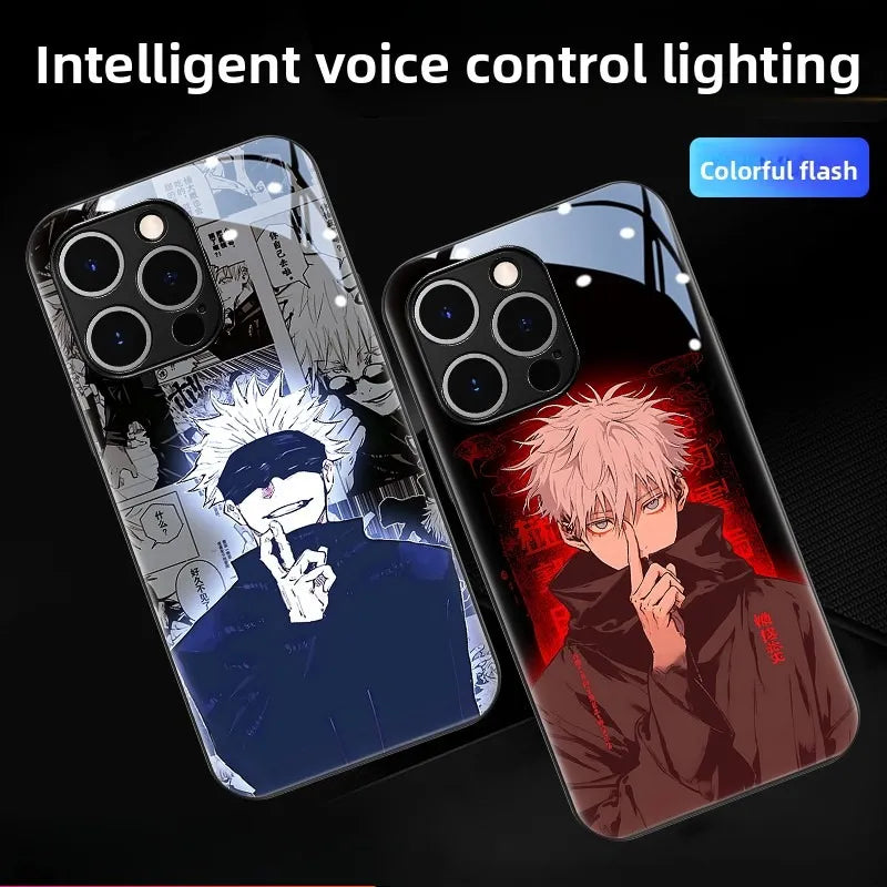 Jujutsu Kaisen Satoru Gojo LED Glowing Phone Case Cover