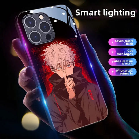 Jujutsu Kaisen Satoru Gojo LED Glowing Phone Case Cover