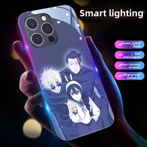 Jujutsu Kaisen Satoru Gojo LED Glowing Phone Case Cover