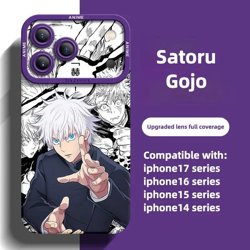 Anime Jujutsu Kaisen Satoru Gojo Funda para teléfono serie iPhone 17