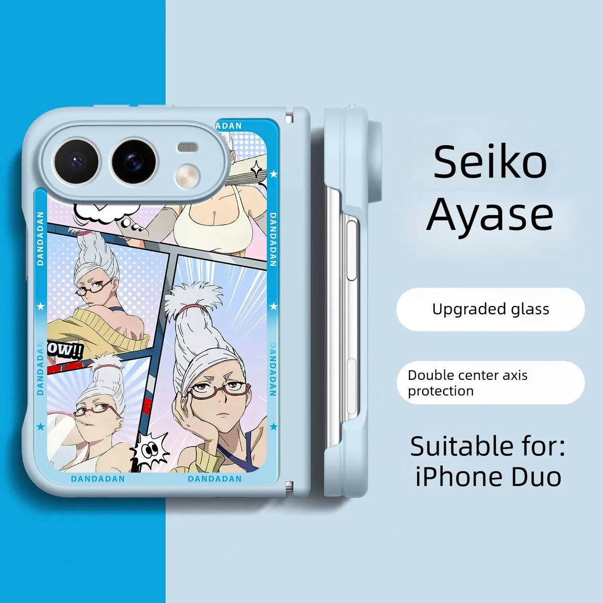 Dandadan Anime iPhone Duo Case Glass Magsafe Phone Case