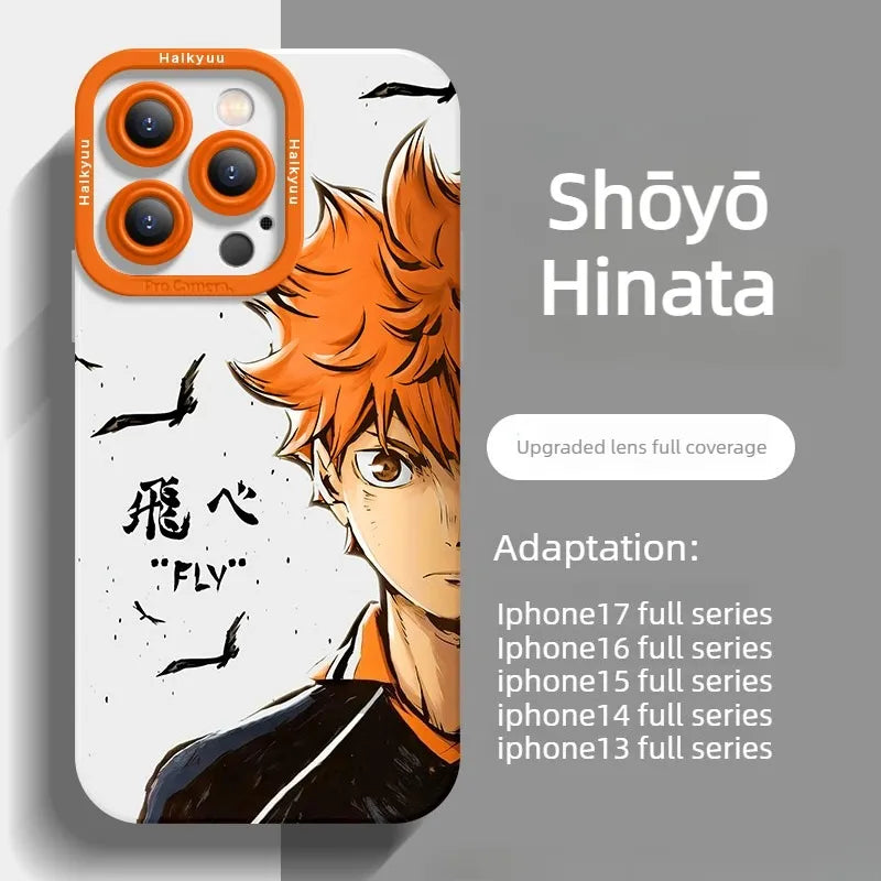Haikyuu!! Shōyō Hinata Silicone Phone Case for iPhone