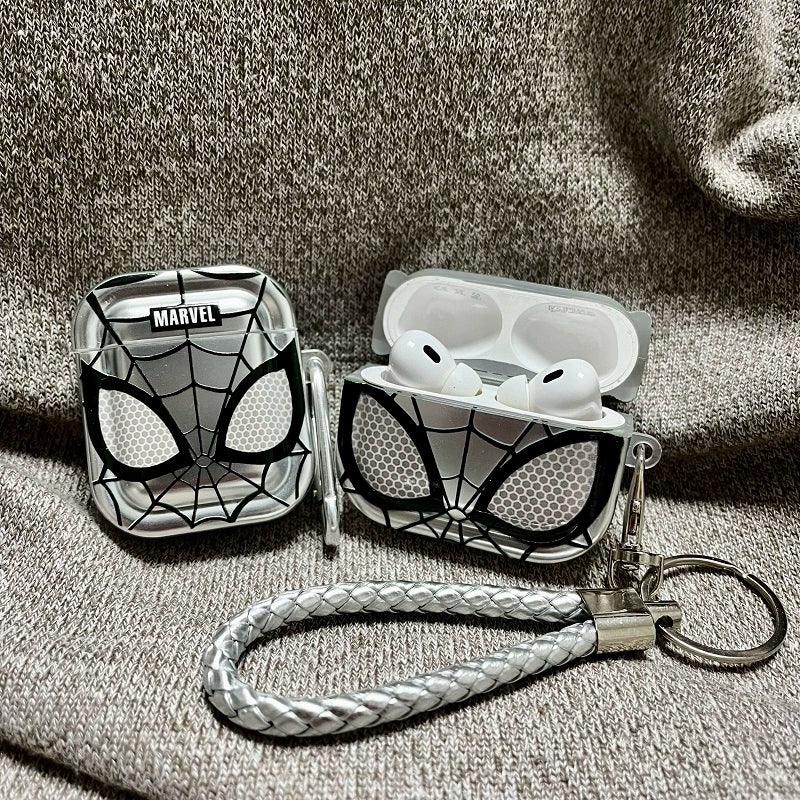 Spider Airpods Protective Case Earphone Protective Cover with Keychain Loop - HelloAnimeCases