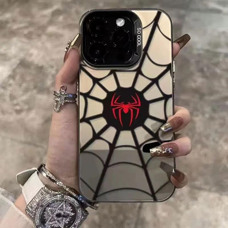 Spider Shockproof Laser Matte Anime Phone Case - HelloAnimeCases